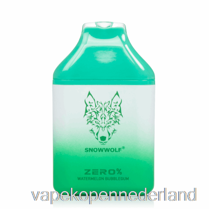 Vape Nederland Snowwolf Zero 5500 0% Nicotinevrije Wegwerp Watermeloen Bubblegum